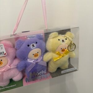 Mochi Monster PlushSet of 3- Pink, Purple, and Yellow NWT